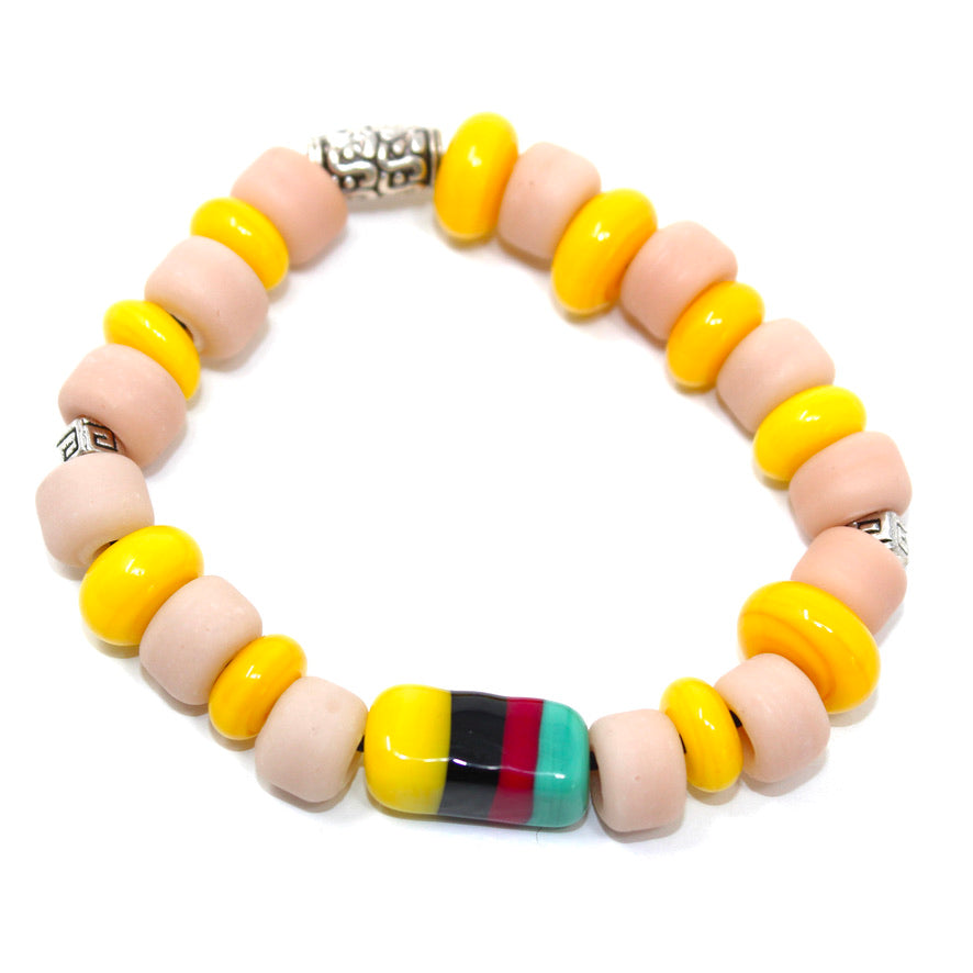 Yellow Color Iconic Homo Murano - Labelle Ikeya Création Originale - Bracelets
