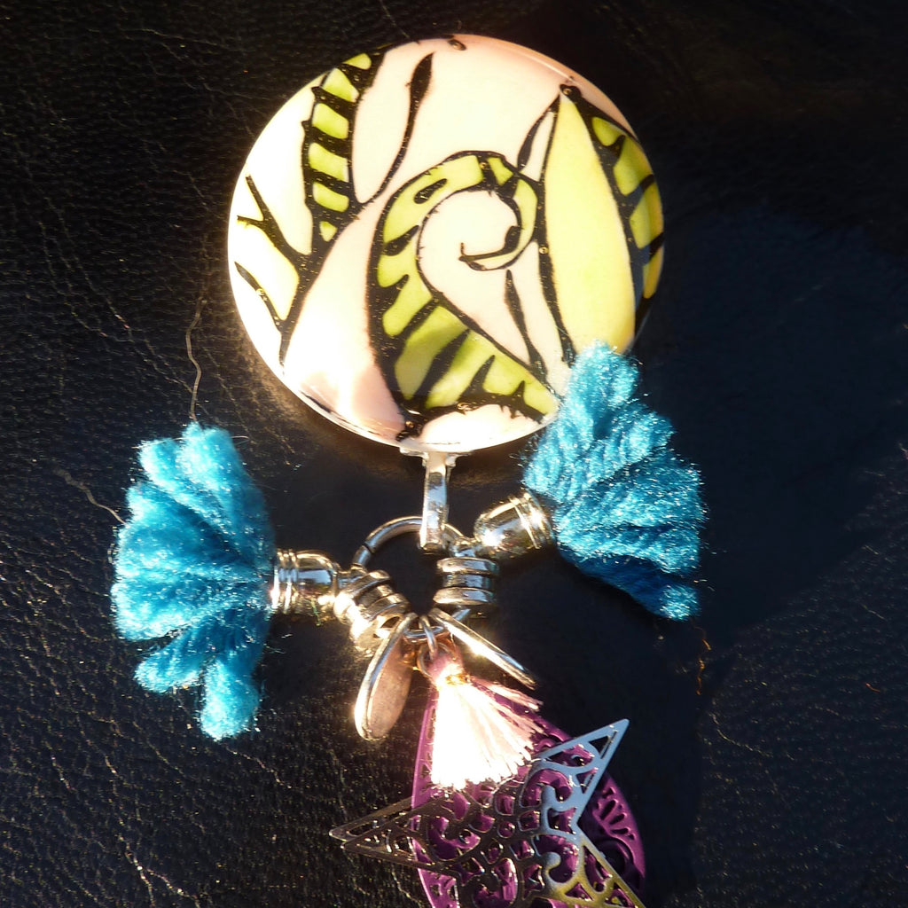 Pivoine Broche florale - Labelle Ikeya Création Originale - Broches