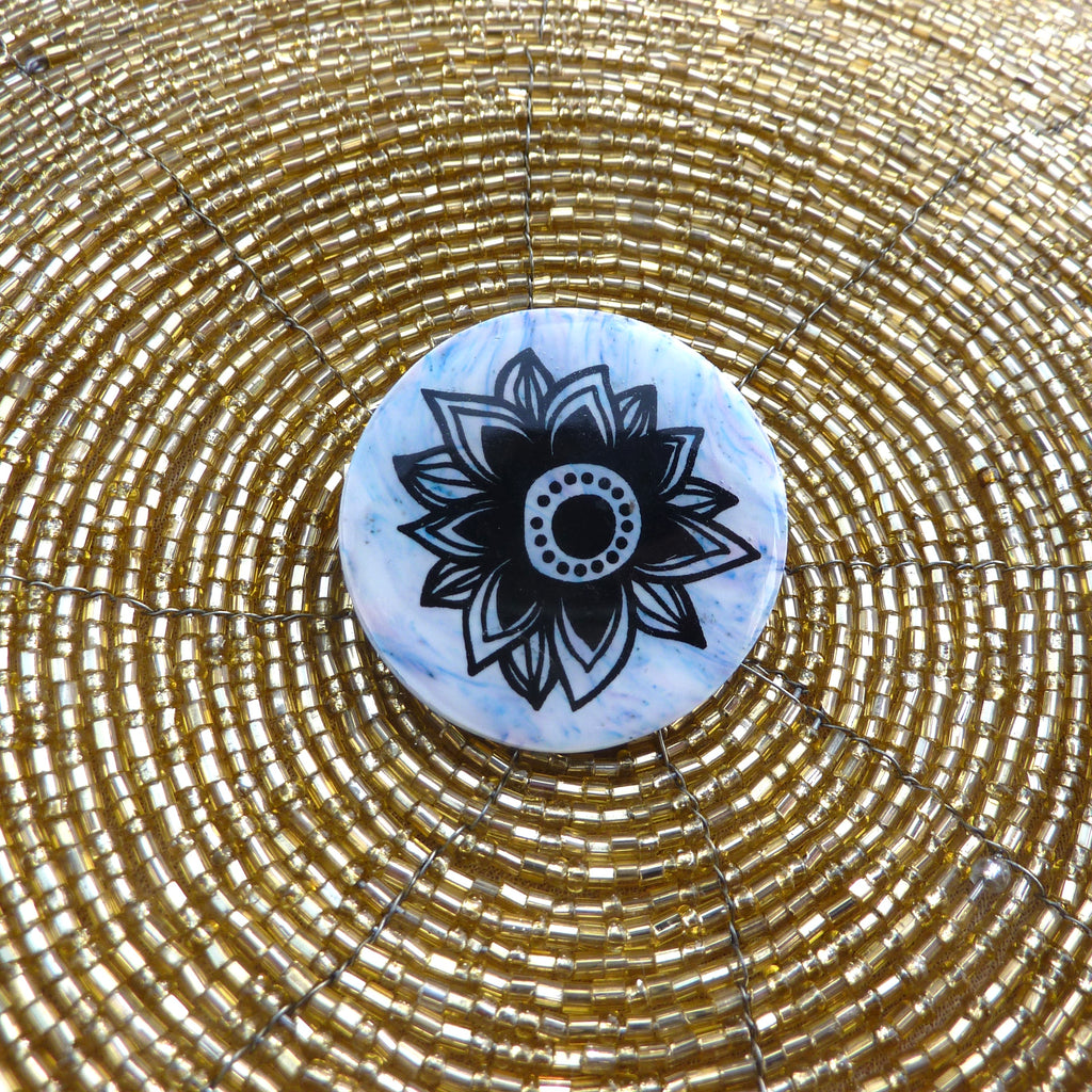 Nénuphar Jean - Labelle Ikeya Création Originale - Broches