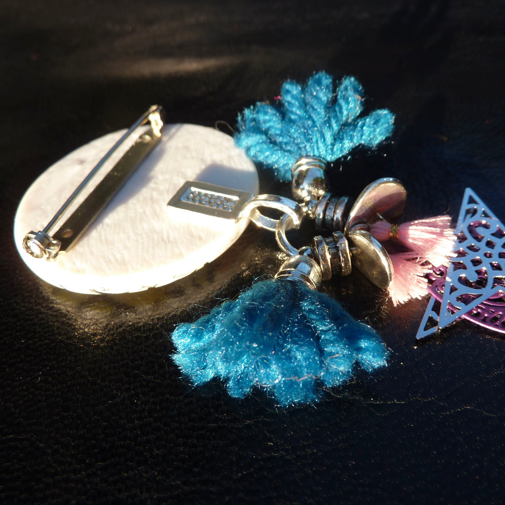 Pivoine Broche florale - Labelle Ikeya Création Originale - Broches