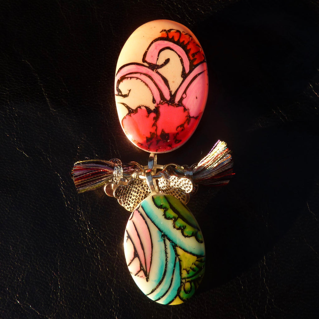 Lys Rose Broche - Labelle Ikeya Création Originale - Broches