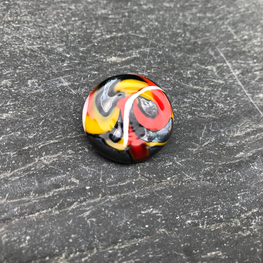 Kahelya Rouge Broche Murano - Labelle Ikeya Création Originale - Broches