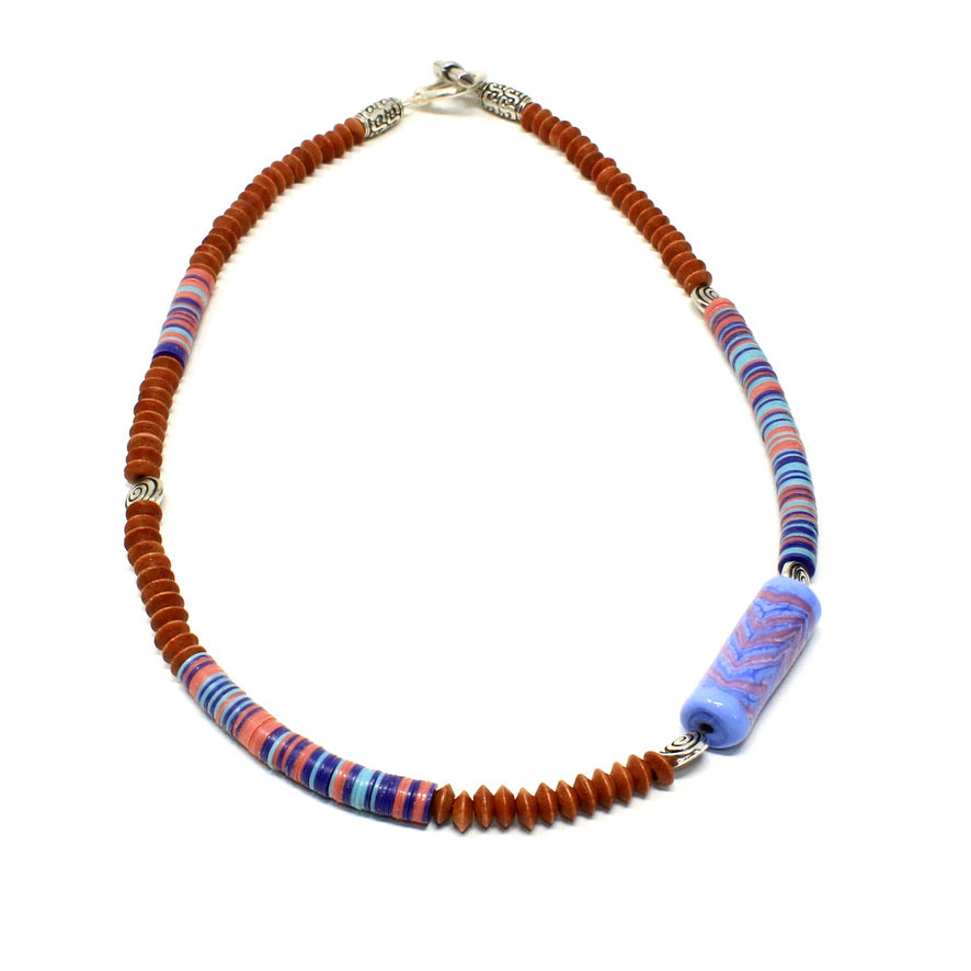 Murano Heishi Miami Fun - Labelle Ikeya Création Originale - Collier