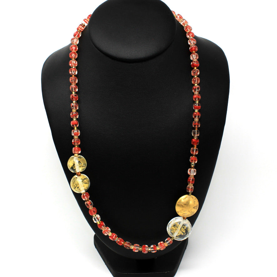 Passion Oro Sautoir Murano - Labelle Ikeya Création Originale - Sautoir