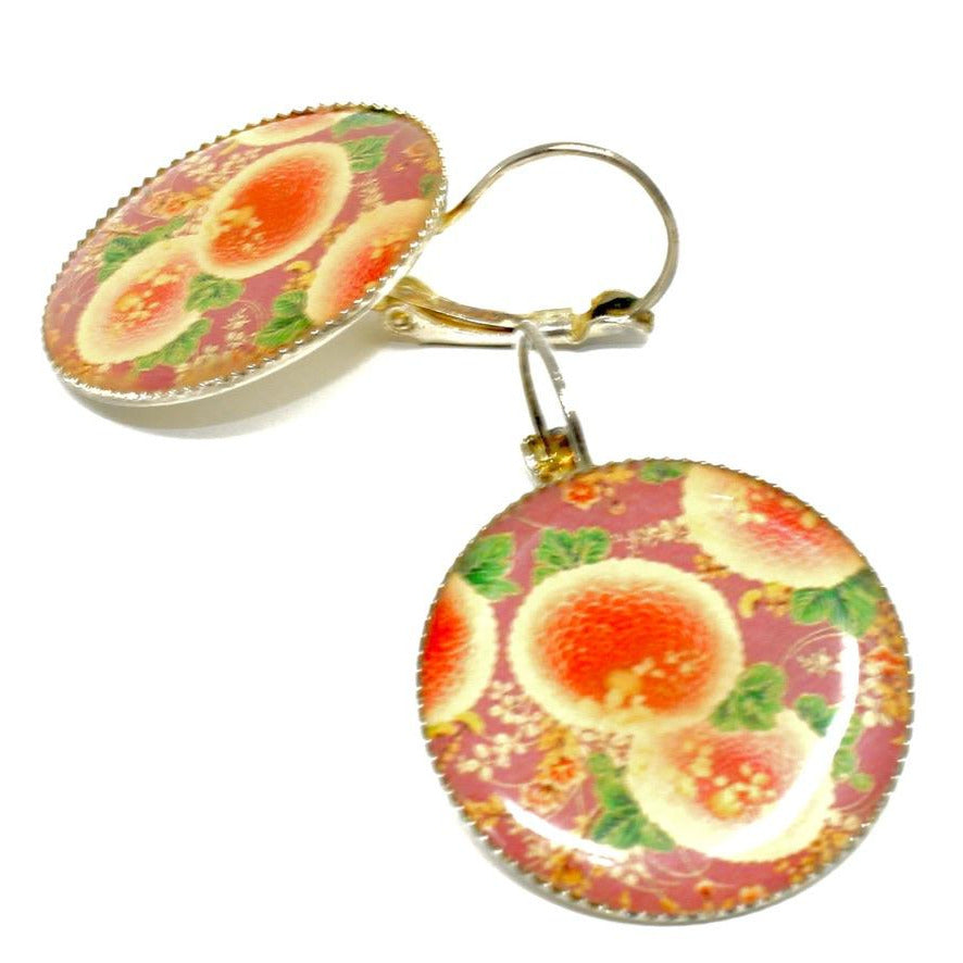 Tanka Fleuri Dormeuses - Labelle Ikeya Création Originale - Boucles d'oreilles