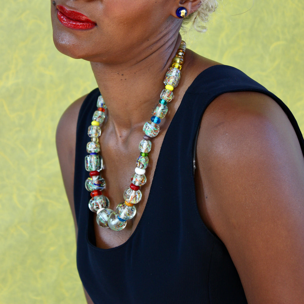 Murano Cristal Color Prestige - Labelle Ikeya Création Originale - Collier