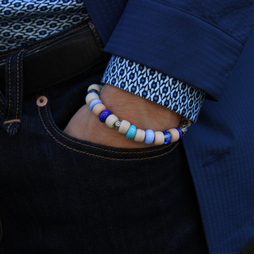 Color Blue Iconic Homo Murano - Labelle Ikeya Création Originale - Bracelets