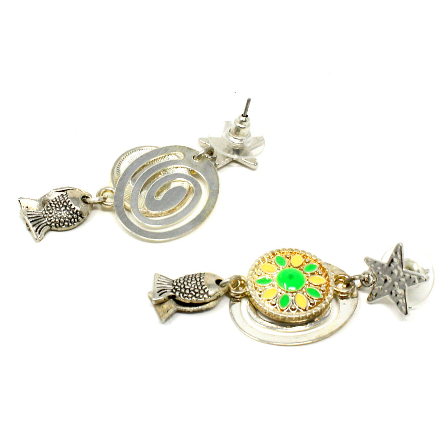 Free Fish - Labelle Ikeya Création Originale - Puce d'oreilles