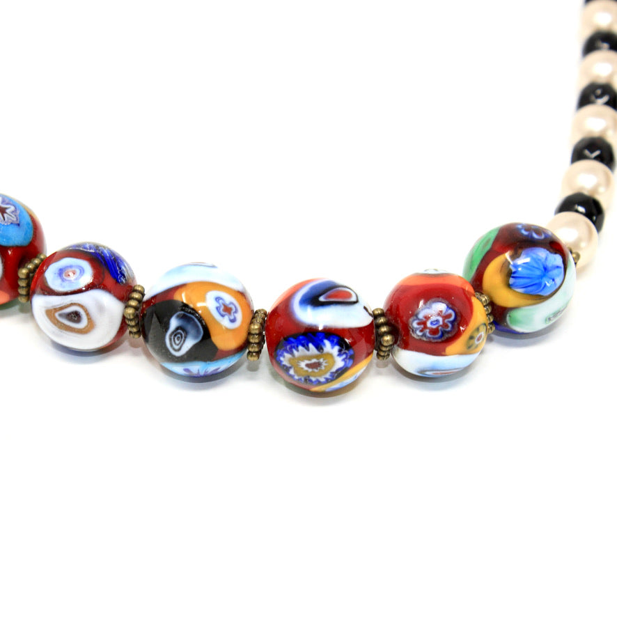 Collier Murines Murano Jazzy Color - Labelle Ikeya Création Originale - Collier