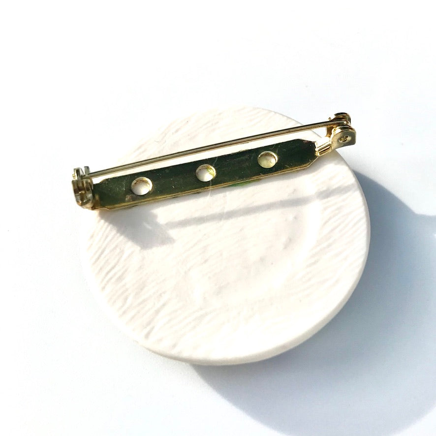 Broche Ancolie en Soleil - Labelle Ikeya Création Originale - Broches