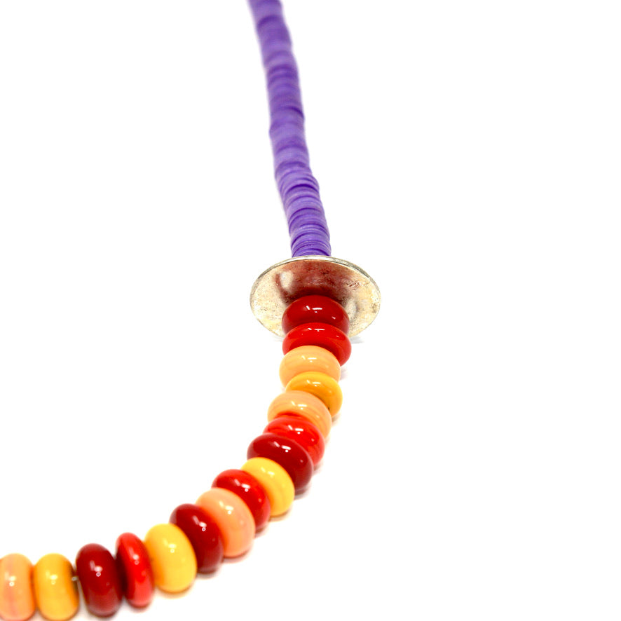 Miami Heishi Murano Color - Labelle Ikeya Création Originale - Collier