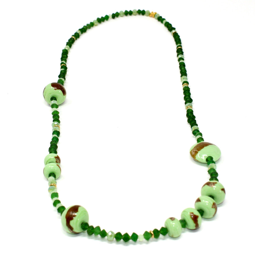 Murano Sautoir PaulaVerde - Labelle Ikeya Création Originale - Sautoir