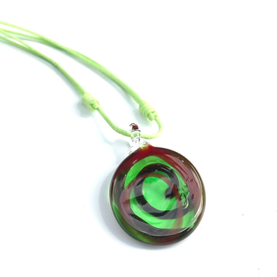 Sucettes Murano en Cordons d'été aux Senteurs Estivales - Labelle Ikeya Création Originale - Collier