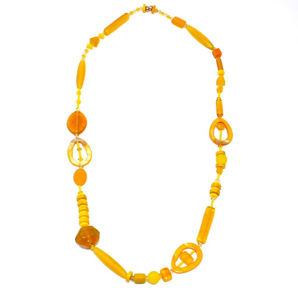 Astria Gypset Yellow Nacre - Labelle Ikeya Création Originale - Sautoir