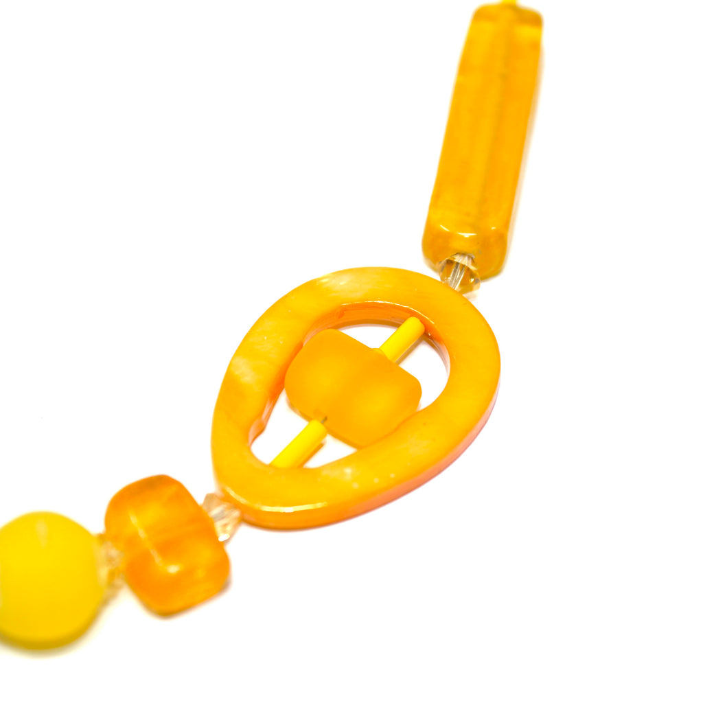 Astria Gypset Yellow Nacre - Labelle Ikeya Création Originale - Sautoir