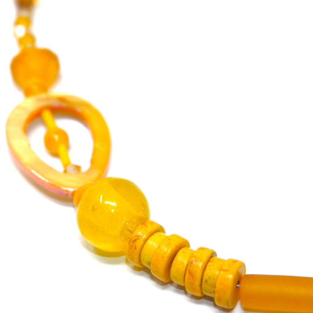 Astria Gypset Yellow Beach - Labelle Ikeya Création Originale - Sautoir