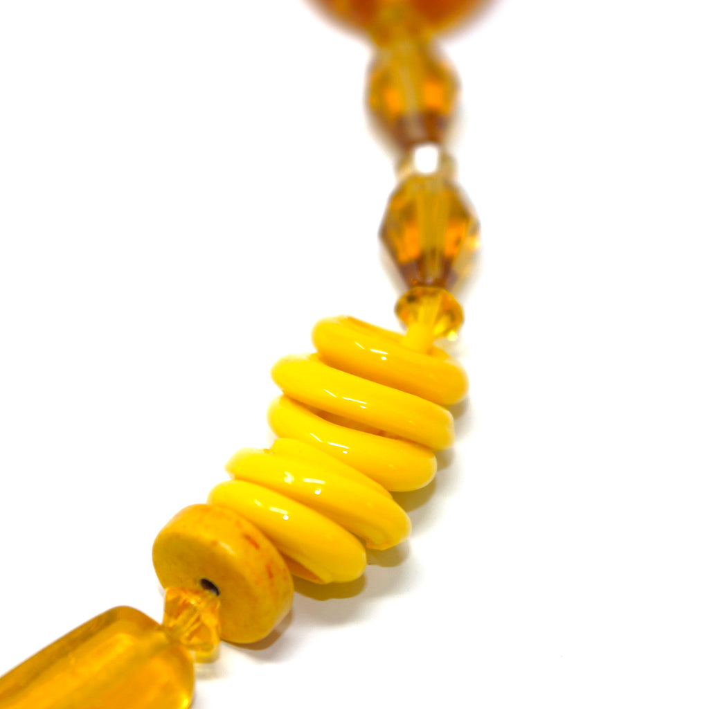 Astria Gypset Yellow Beach - Labelle Ikeya Création Originale - Sautoir