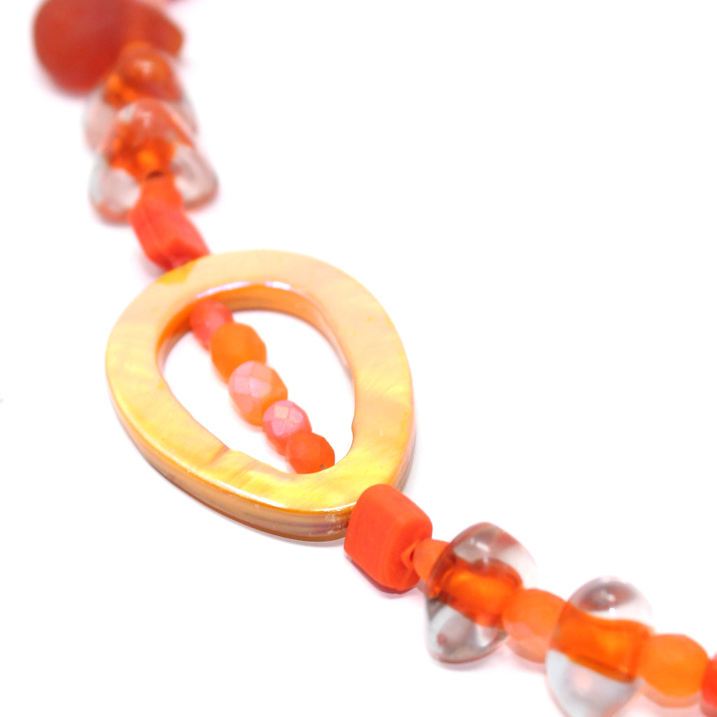 Astria Gypset Orange Sun - Labelle Ikeya Création Originale - Sautoir