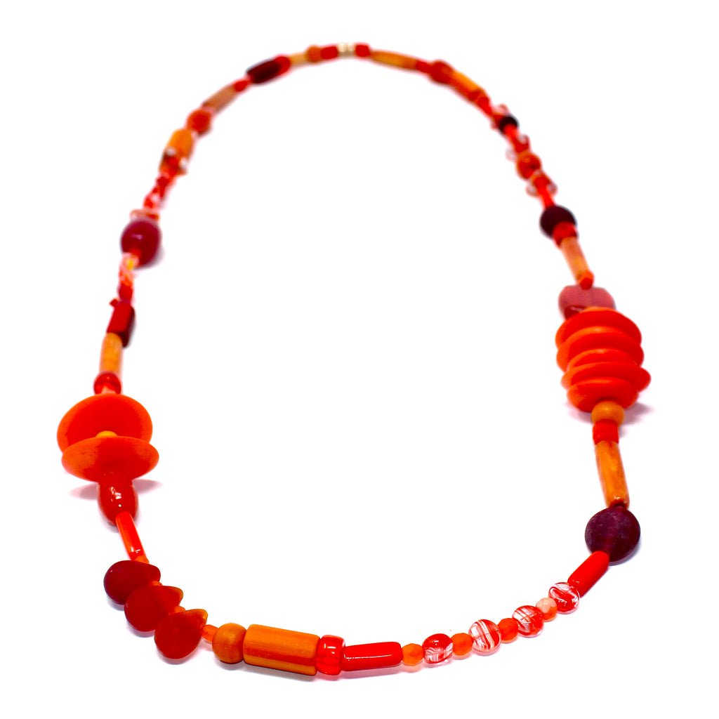 Astria Gypset Orange Round - Labelle Ikeya Création Originale - Sautoir