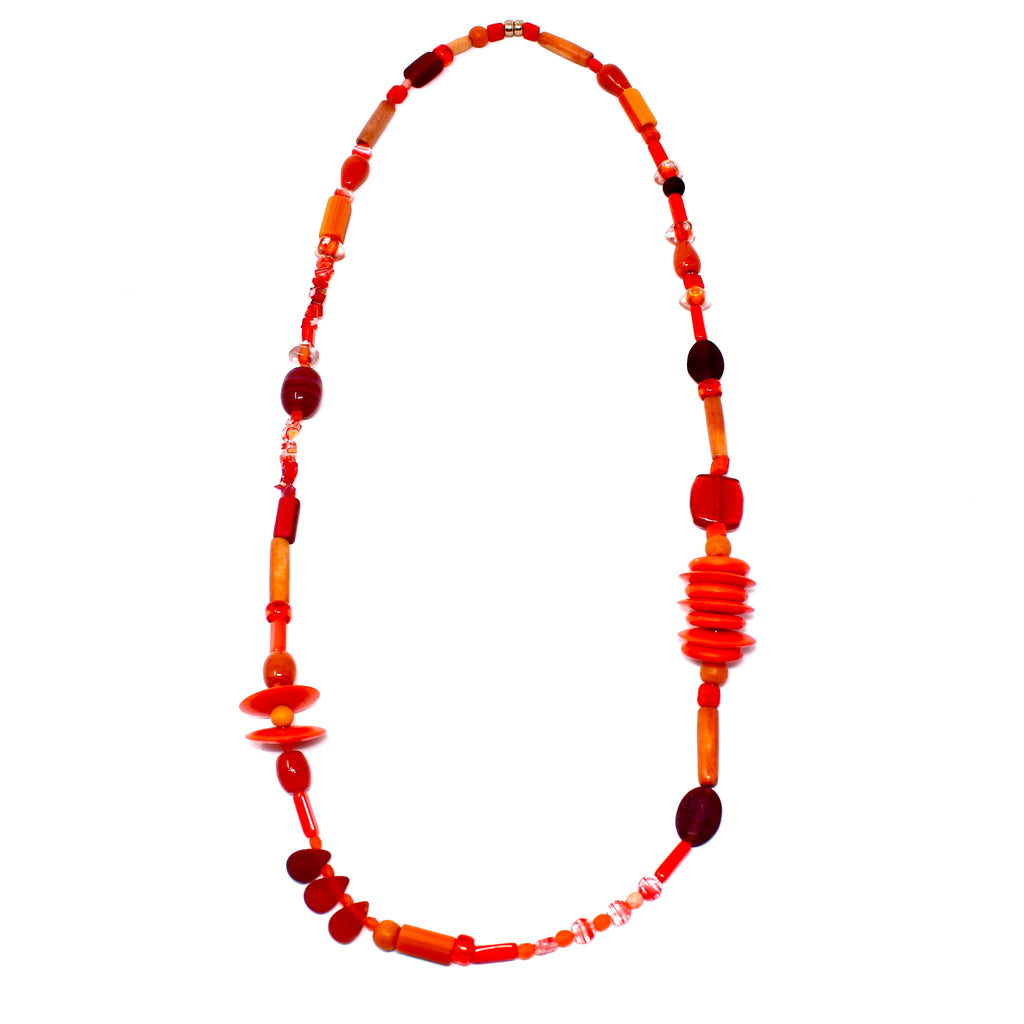 Astria Gypset Orange Round - Labelle Ikeya Création Originale - Sautoir