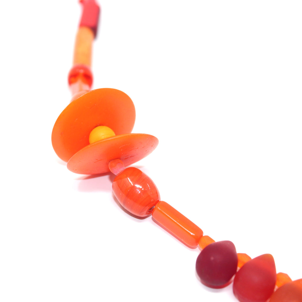 Astria Gypset Orange Round - Labelle Ikeya Création Originale - Sautoir