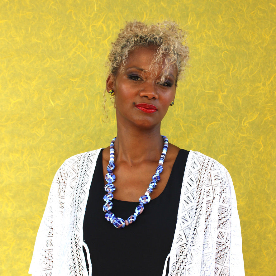 Terre Céleste Azurée - Labelle Ikeya Création Originale - Collier