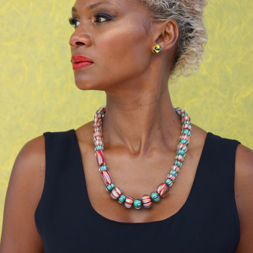 Terra Verde Rio Murano Prestige - Labelle Ikeya Création Originale - Collier