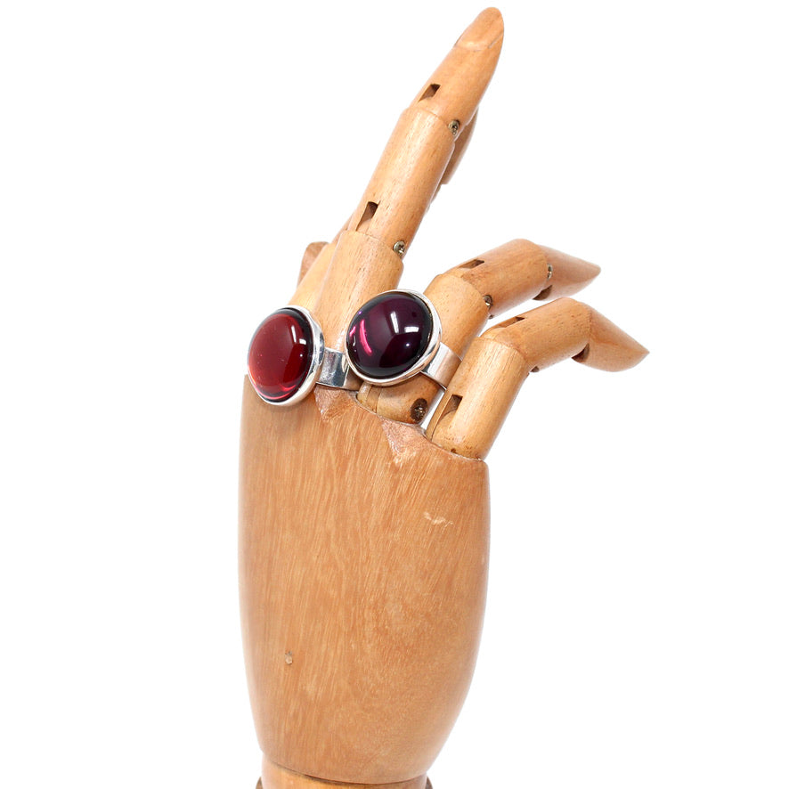 Étain Bague Cristal de Bohème Violine Transparente - Labelle Ikeya Création Originale - Parure