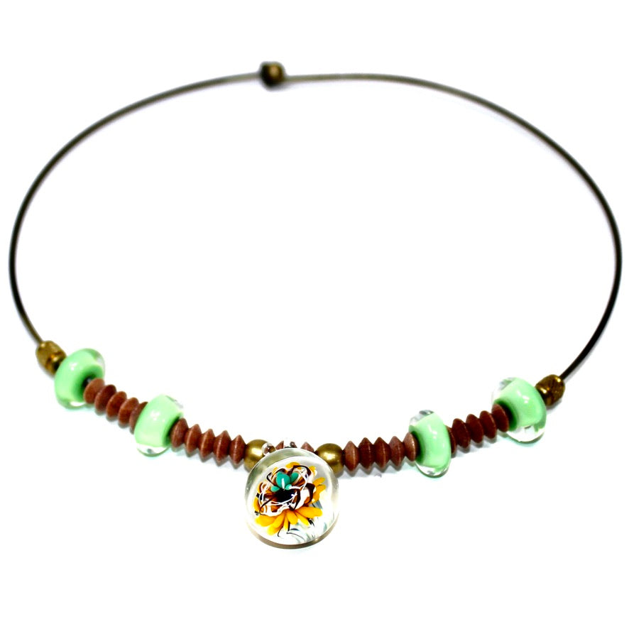 Fleurs de Champs Ras de cou - Labelle Ikeya Création Originale - Ras de cou