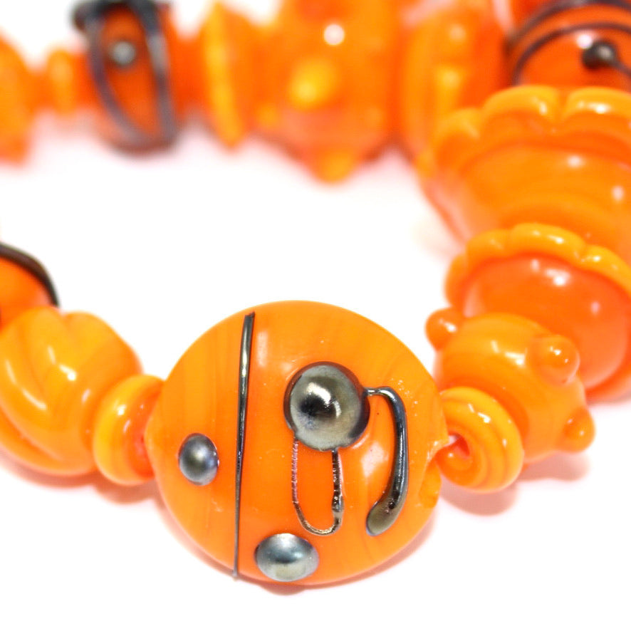 Naxoya Uni Vers L'Uni Orange Prestige - Labelle Ikeya Création Originale - Collier