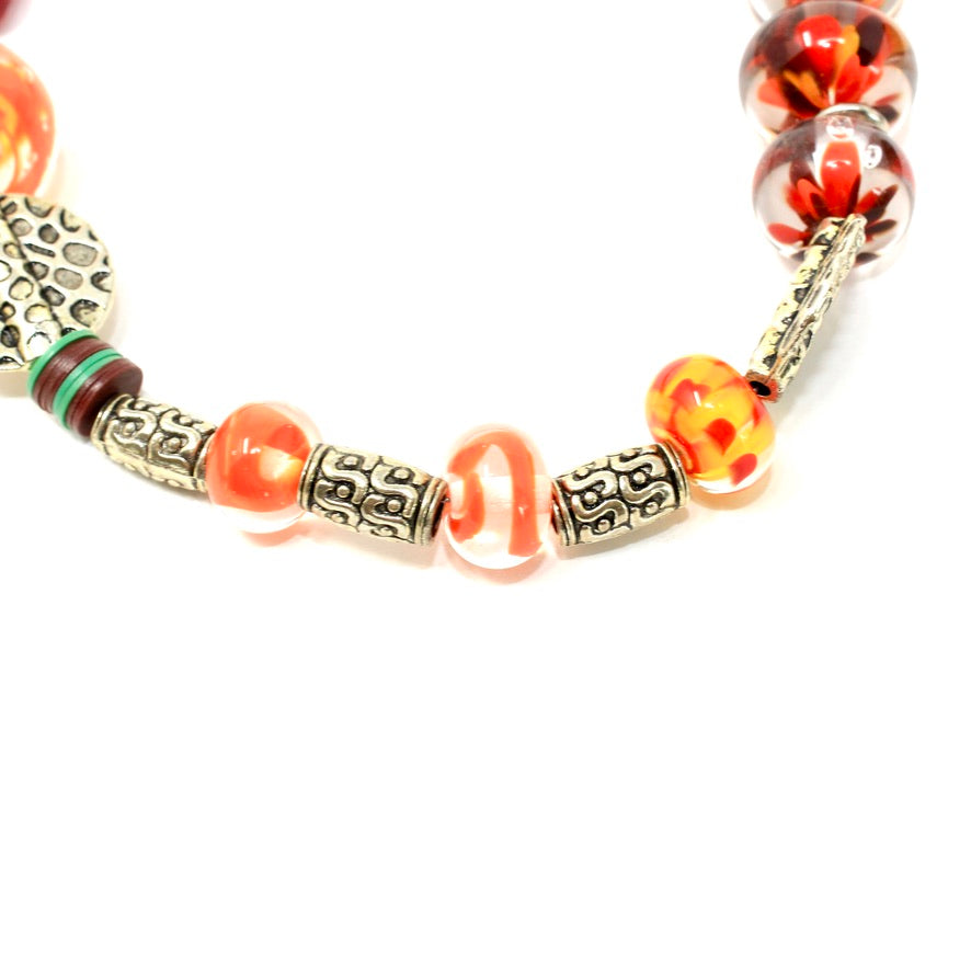 Verde Amor Heishi Murano - Labelle Ikeya Création Originale - Collier