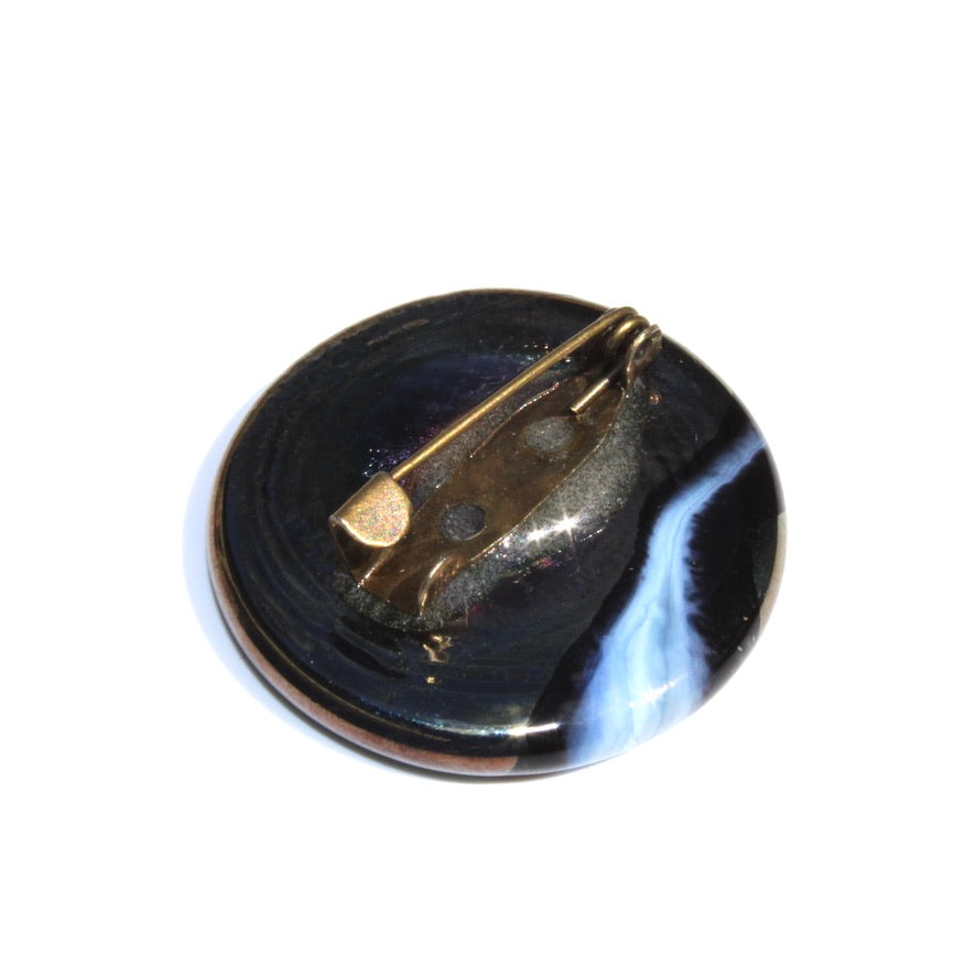 Kahélya Vague à Lames Murano - Labelle Ikeya Création Originale - Broches