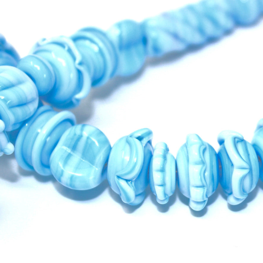 Paros Uni Vers L'Uni Bleu Ciel Prestige - Labelle Ikeya Création Originale - Collier