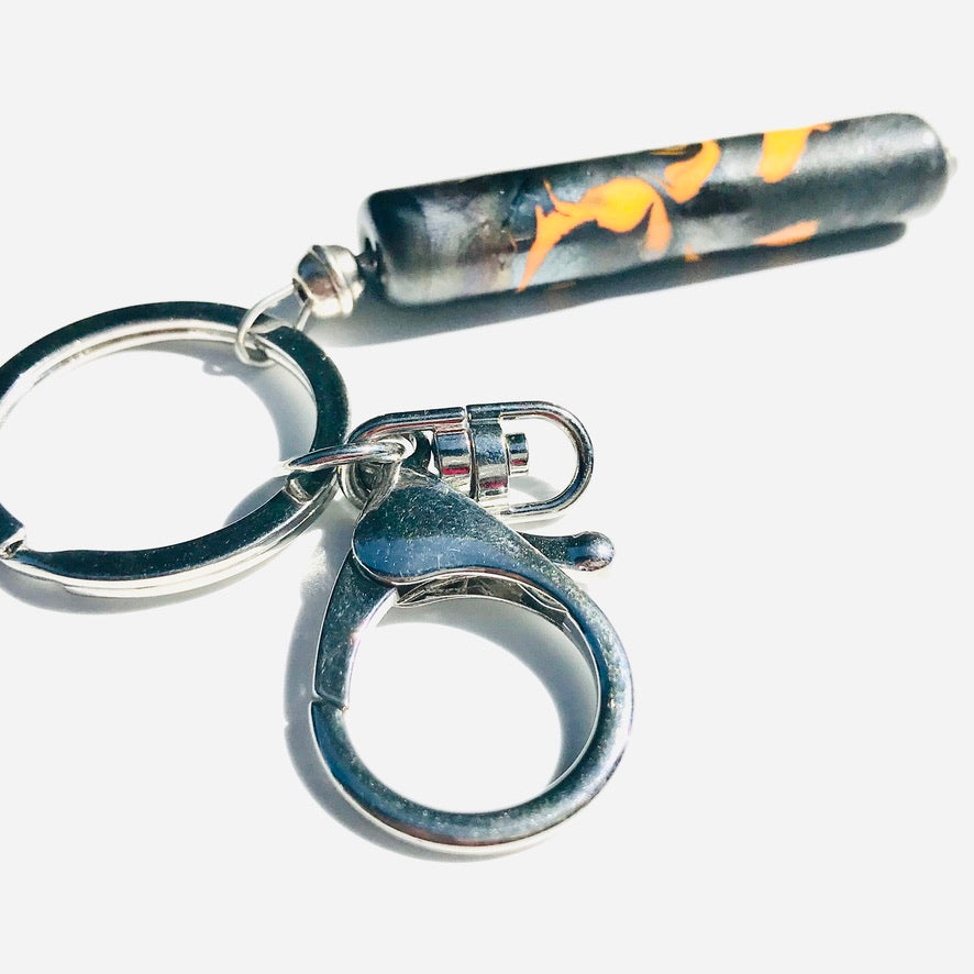 Métalico Tuba Longha - Labelle Ikeya Création Originale - Porte Clefs Murano