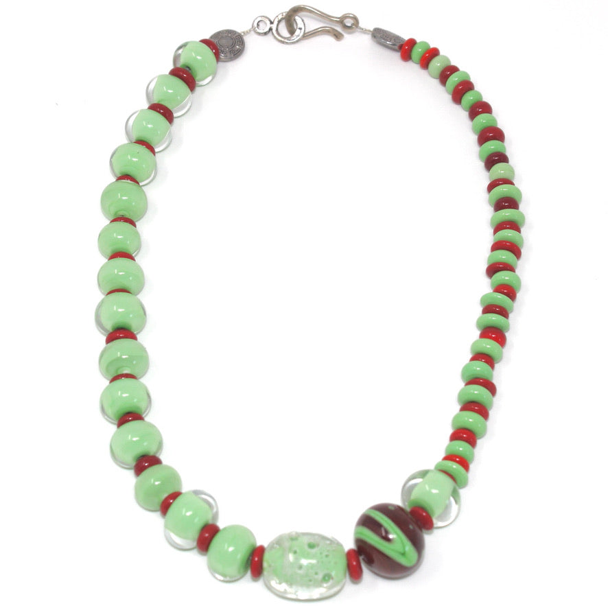Fuega Verde Murano Prestige - Labelle Ikeya Création Originale - Collier