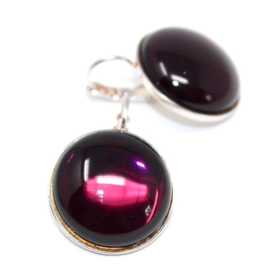 Étain Bague Cristal de Bohème Violine Transparente - Labelle Ikeya Création Originale - Parure