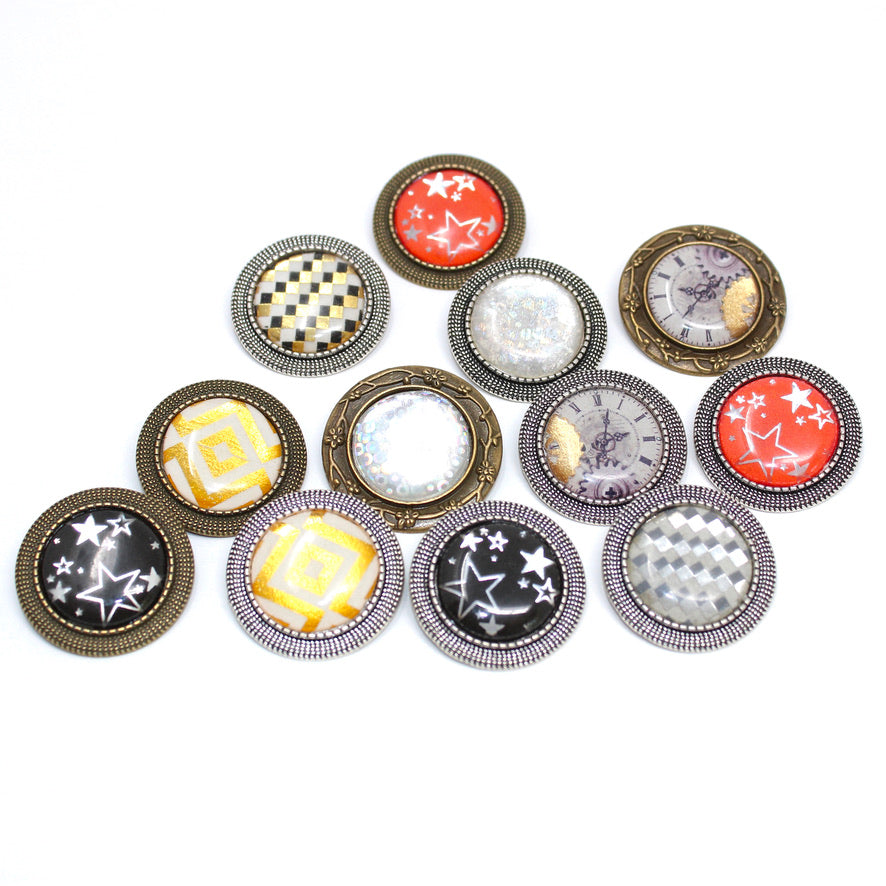 Broche Pin's Me Up Damier Tito - Labelle Ikeya Création Originale - Broches