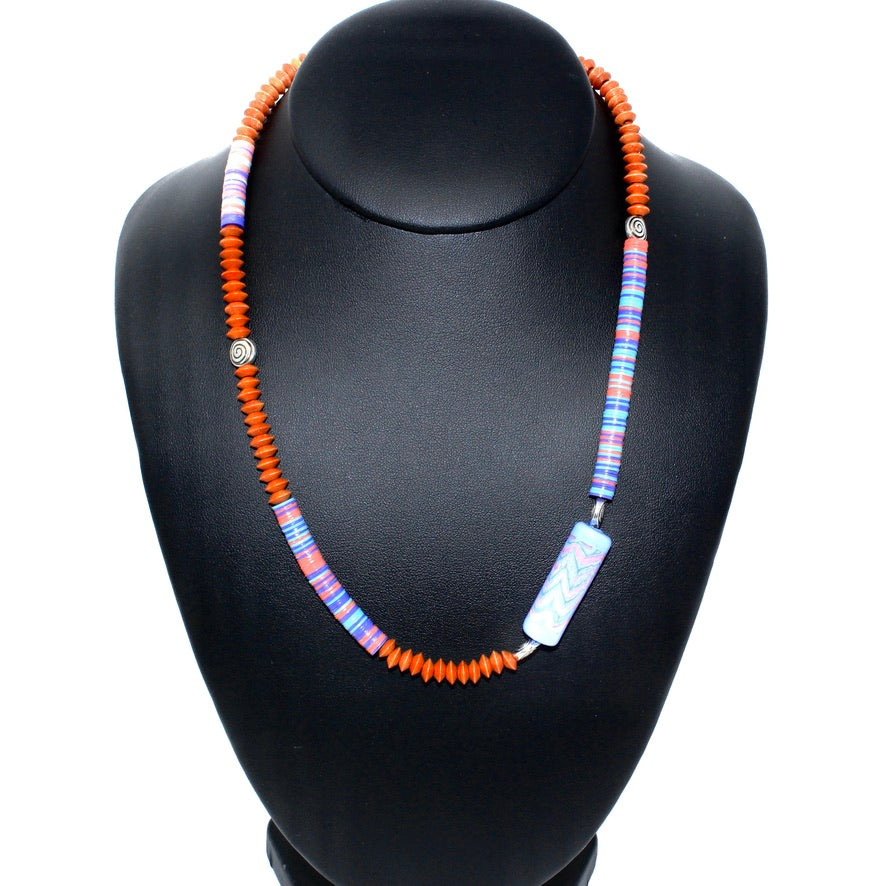Murano Heishi Miami Fun - Labelle Ikeya Création Originale - Collier