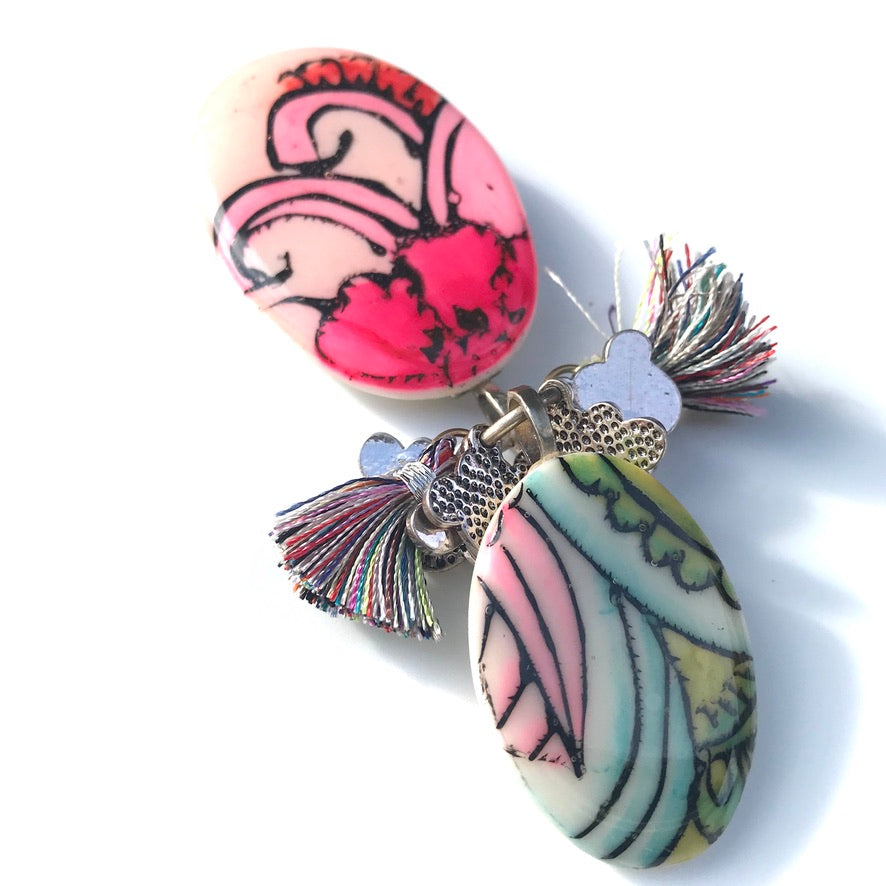 Lys Rose Broche - Labelle Ikeya Création Originale - Broches