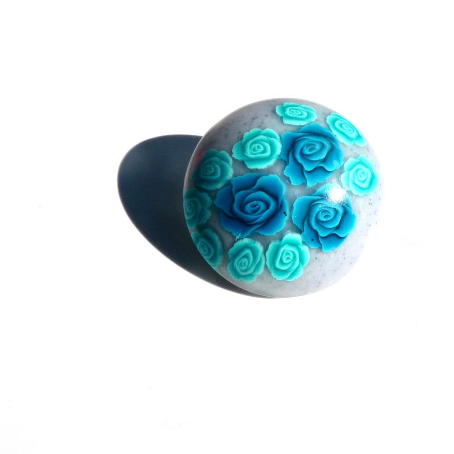 Fleurs Azur Broche - Labelle Ikeya Création Originale - Broches