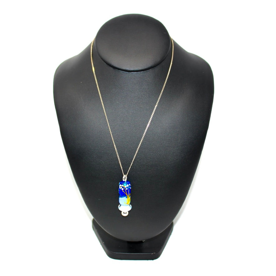 Liseron Murano - Labelle Ikeya Création Originale - Pendentif Chaîne