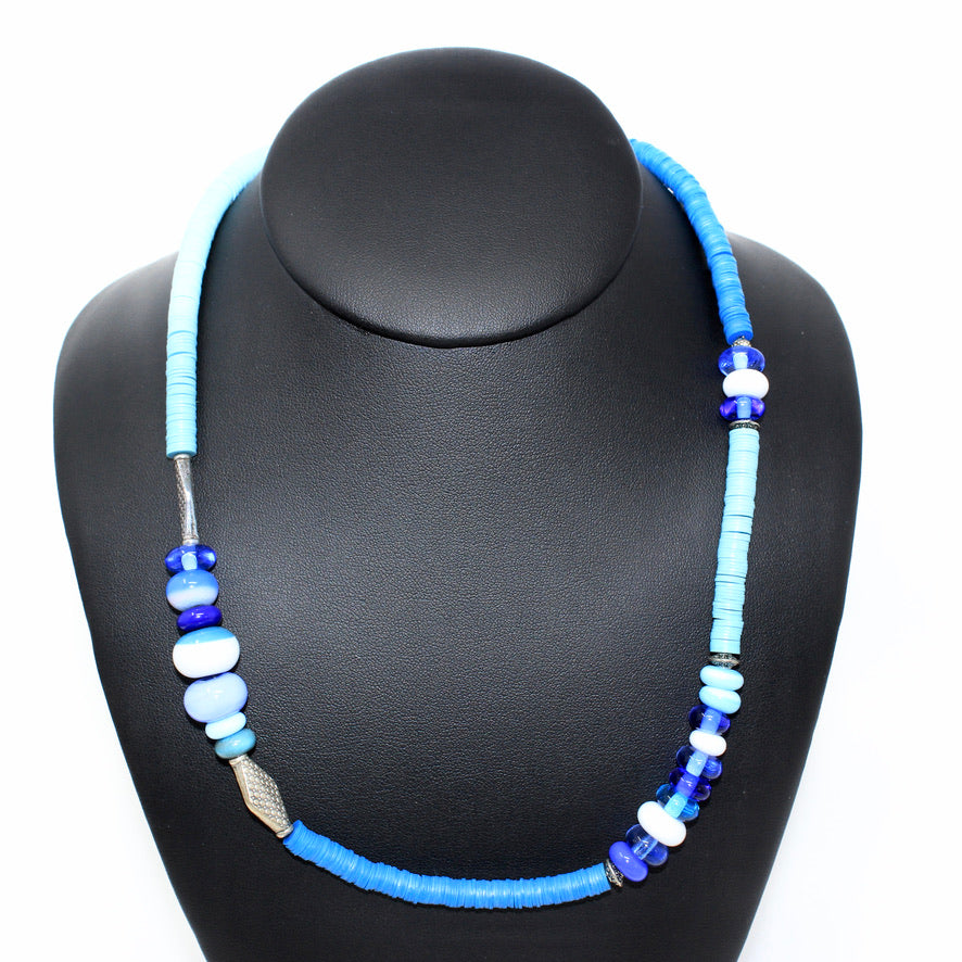 Heishi Beach Bay Miami Murano - Labelle Ikeya Création Originale - Collier
