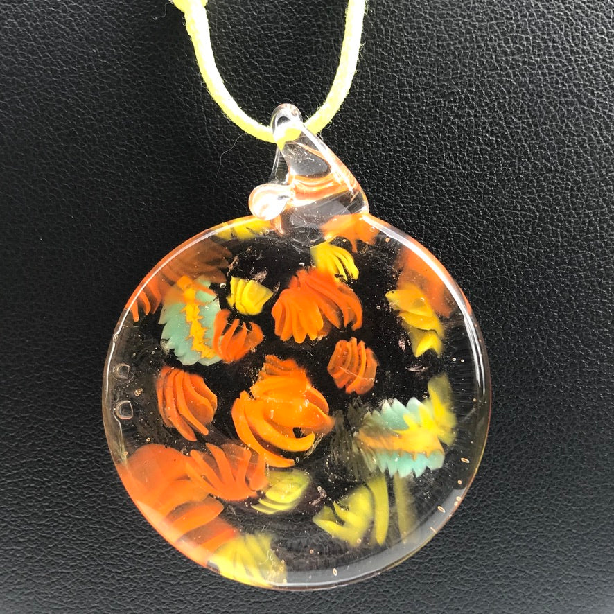 Sucettes Murano en Cordons d'été aux Senteurs Estivales - Labelle Ikeya Création Originale - Collier