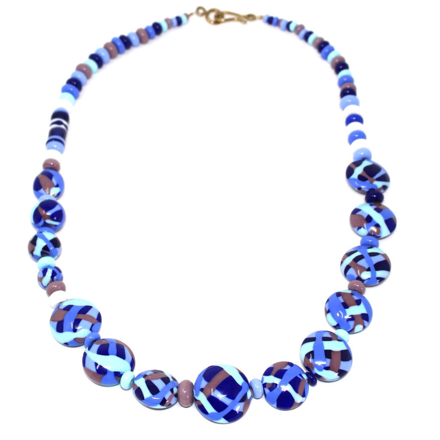 Terre Céleste Azurée - Labelle Ikeya Création Originale - Collier