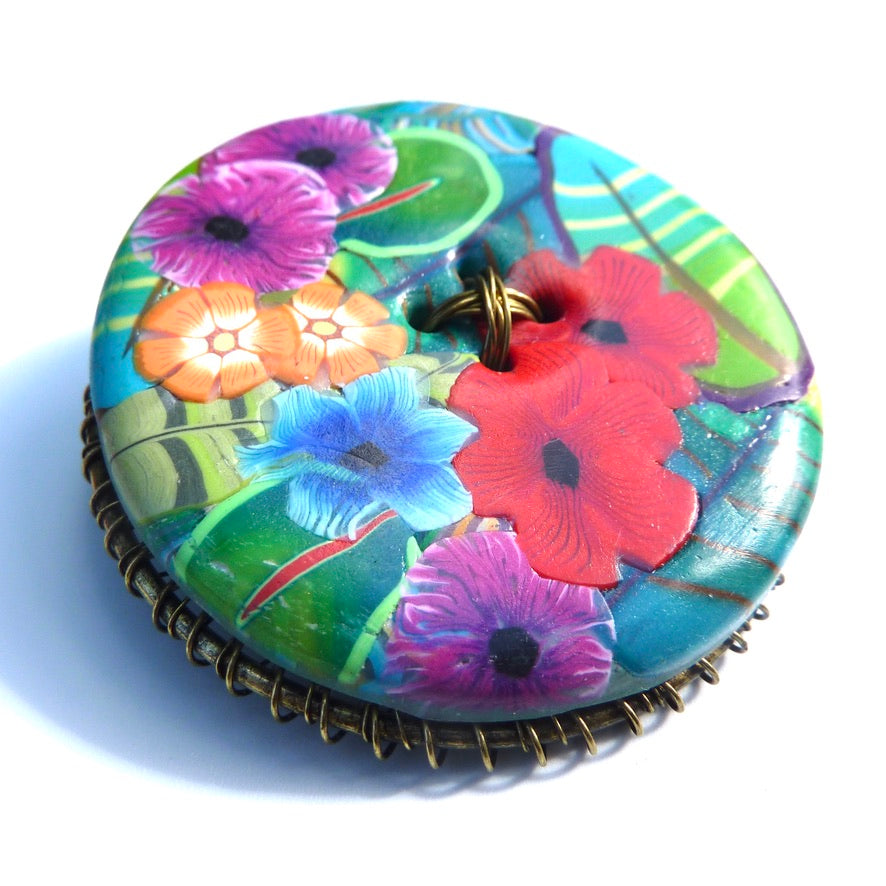 Bouquet de Fleurs Lola - Labelle Ikeya Création Originale - Broches