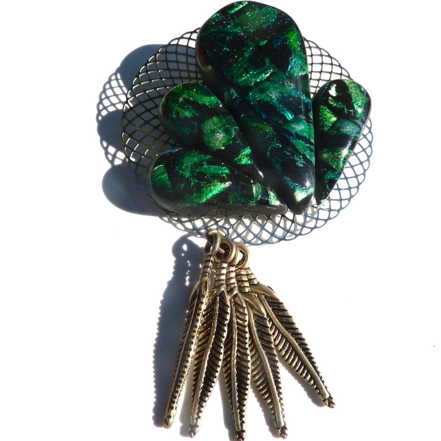 Forêt Tropicale Broche - Labelle Ikeya Création Originale - Broches