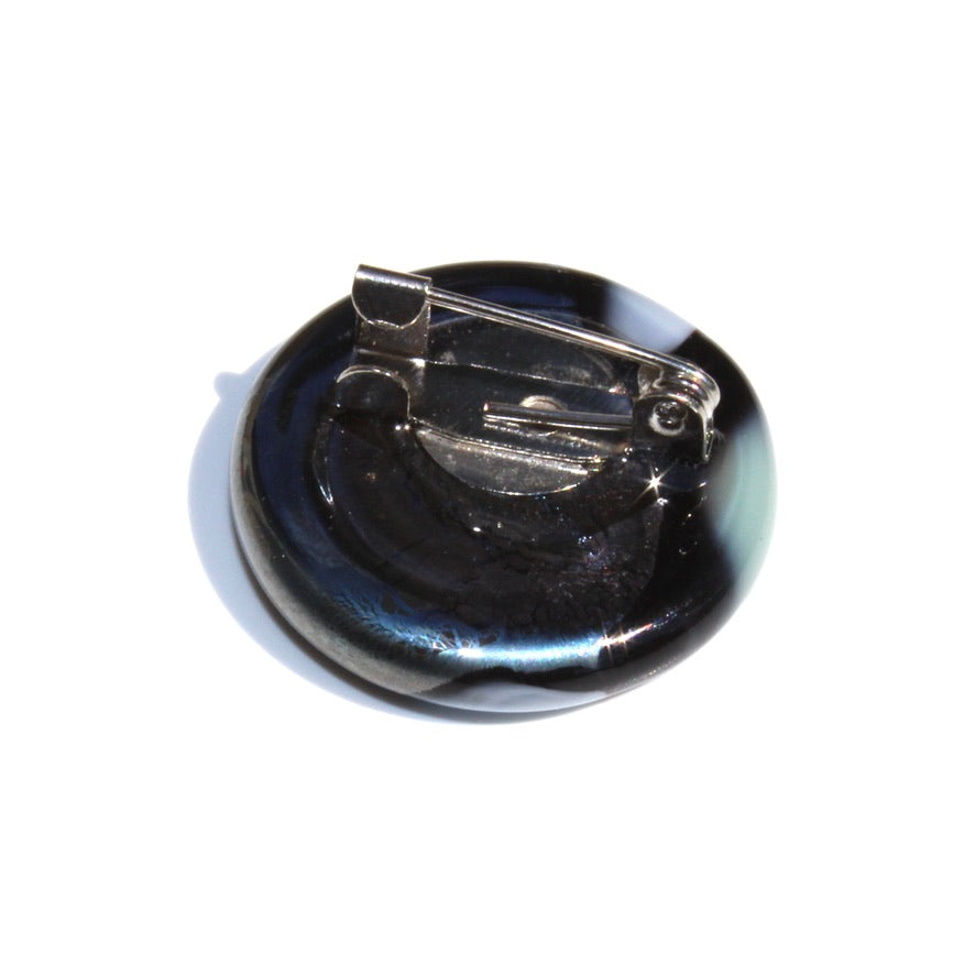 Verte & Blanche Broche Kahélya - Labelle Ikeya Création Originale - Broches