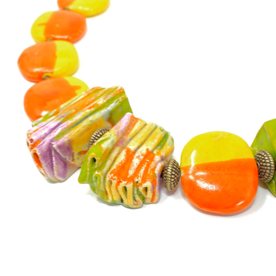 Millefeuilles Soleil - Labelle Ikeya Création Originale - Collier