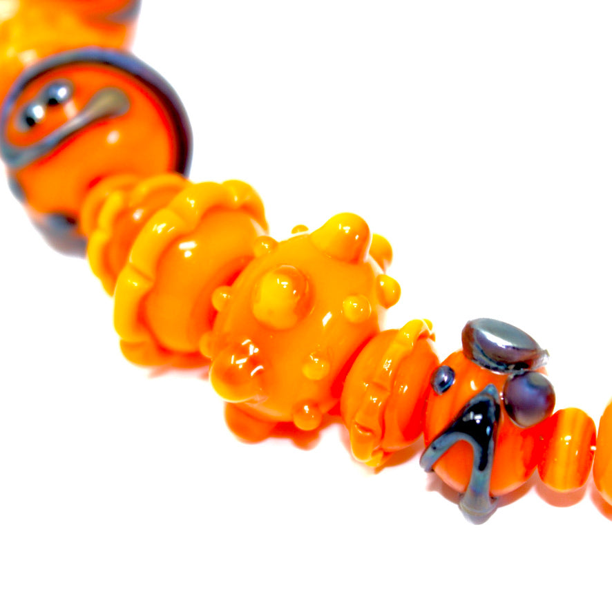 Naxoya Uni Vers L'Uni Orange Prestige - Labelle Ikeya Création Originale - Collier