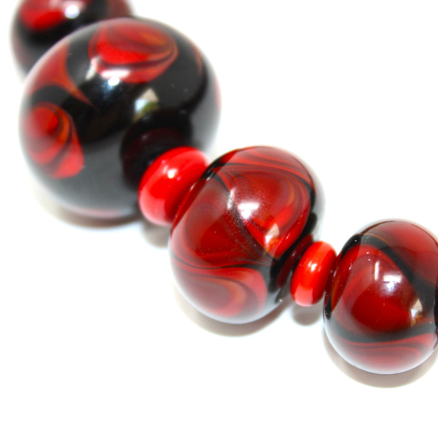 Atout Coeur Rouge Prestige - Labelle Ikeya Création Originale - Collier